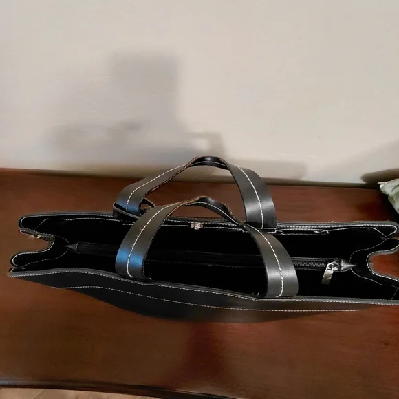 Furla Black Leather Tote - Picture 9 of 14